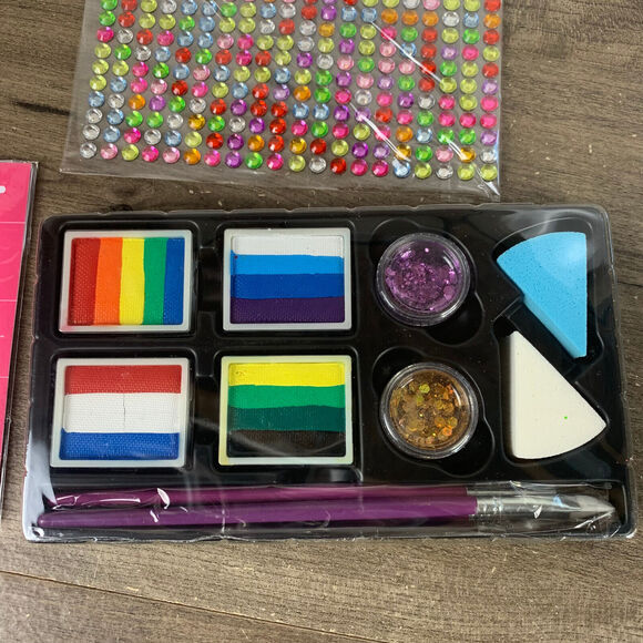 Face Body Painting Paint Set Kit Palettes Cakes Face Paint Makeup For Kids Adult - Picture 8 of 9